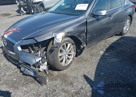 2014 Infiniti Q50 Premium из США, поврежденный, VIN JN1BV7AR3EM705555